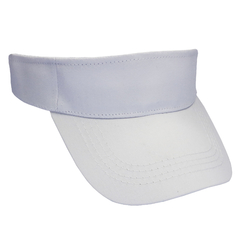 G03- Visera de gabardina blanca - GALA DESIGN - Mayorista de gorras Buenos Aires.