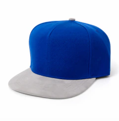 G22 - Gorra plana 5 gajos de gabardina pedada