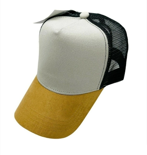 G08b - TRUCKER DE GABARDINA VISERA GAMUZADA