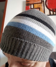 Gorros de lana con lineas - comprar online