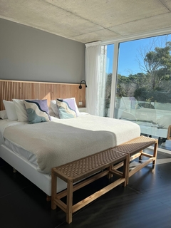 pie de cama trama a cuadros 100x30cm - comprar online