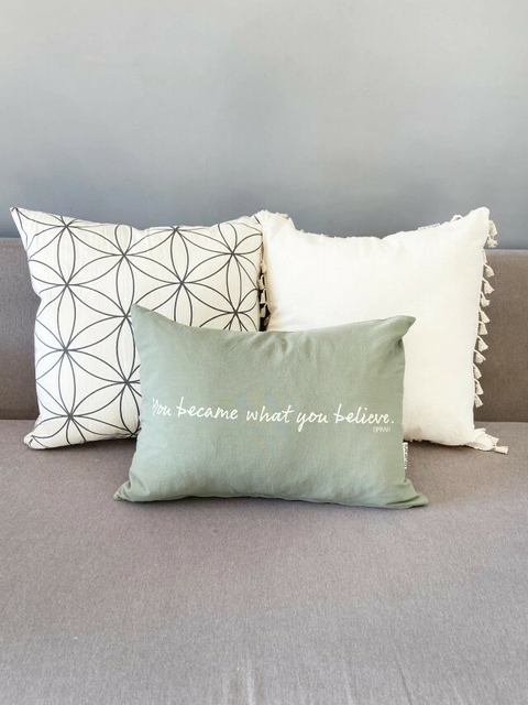 Almohadon Believe Verde