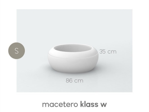 Macetero Klass W  tamaño S
