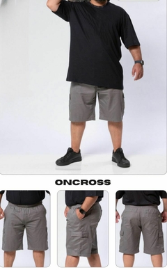 Bermuda Sarja Cargo Plus Size com Elástico - loja online