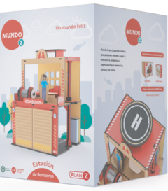 ESTACION DE BOMBEROS DE MADERA CON FIGURAS PLAN Z - comprar online