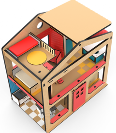 CASA DE MADERA INFANTIL CON MUEBLES PLAN Z en internet