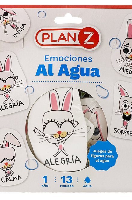 JUEGO PARA EL BAÑO EMOCIONES AL AGUA PLAN Z 13 PIEZAS