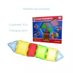 BLOQUES MAGNETICOS IMANTADOS GRANDES 30 PZS MAGIC MAGNETIC - CIUDAD RAYUELA