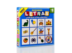 JUEGO DE MESA BUSCANDO LETRAS BINGO INFANTIL RUIBAL DON RASTRILLO