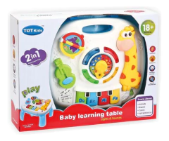 MESA INTERACTIVA INFANTIL CON LUZ Y SONIDO TOTKIDS