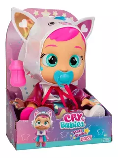 MUÑECA CRY BABIES BEBE LLORON STARS DAISY SE ILUMINAN LOS OJOS