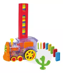 TREN DOMINO RALLY SPACE CON LUZ Y SONIDO 80 PIEZAS - comprar online