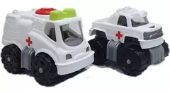 SET X2 MINIS AUTOS DE EMERGENCIA AMBULANCIA DURAVIT - comprar online
