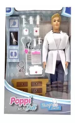 MUÑECO THIAGO DOCTOR CON ACCESORIOS POPPI