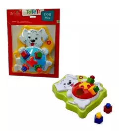 JUEGO DE ENCASTRE DOG MIX MULTICOLOR CALESITA