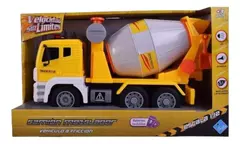 CAMION MEZCLADOR A FRICCION CON LUZ SONIDO Y MOVIMIENTO