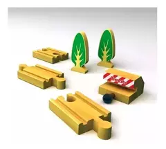 TRENCITY ACCESORIOS DE MADERA SEÑALES 16 PIEZAS - comprar online