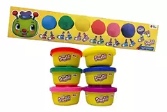 PACK X6 POTES DE MASA PARA MOLDEAR ARCOIRIS SMOOSHI - comprar online
