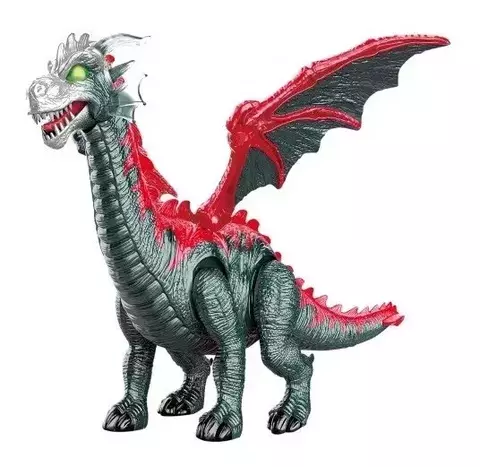 DINOSAURIO DRAGON CON ALAS LUZ SONIDO Y MOVIMIENTO
