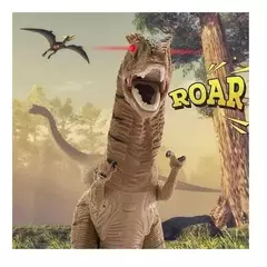 DINOSAURIO CON MOVIMIENTO T-REX CON LUZ Y SONIDO - CIUDAD RAYUELA