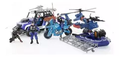PLAYSET POLICIA GRANDE MUÑECOS CON VEHICULOS WABRO - comprar online