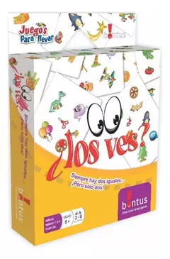 JUEGO DE CARTAS ¿LOS VES? COINDIDENCIA RAPIDEZ VISUAL BONTUS
