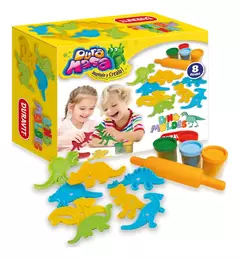JUEGO DE MASAS PARA MOLDEAR DINO MOLDES DURAVIT