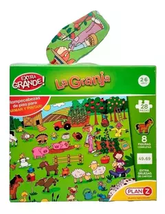 ROMPECABEZAS LA GRANJA 28 PIEZAS GRANDES PUZZLE PLAN Z