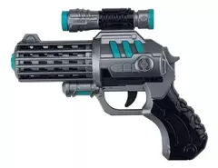 PISTOLA ESPACIAL CON MIRA LASER LUZ Y SONIDO - comprar online