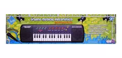 ORGANO MUSICAL CON MICROFONO TECLADO PIANO FIBRO