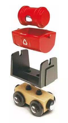 TRENCITY KIT PISTA DE RECICLADO MADERA TREN CON IMAN - tienda online