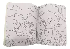 LIBRO PARA COLOREAR PINTA Y PEGA PANDASTICK PLOW - CIUDAD RAYUELA