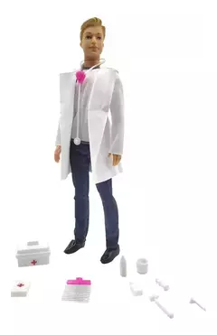 MUÑECO THIAGO DOCTOR CON ACCESORIOS POPPI - comprar online