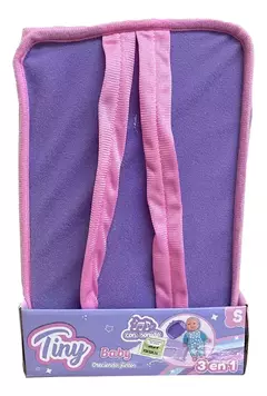 BEBE BEBOTE 27CM CON SONIDO Y MOCHILA DE PASEO TINY en internet