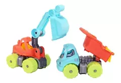 CAMION VOLCADOR Y RETRO EXCAVADORA DURAVIT en internet