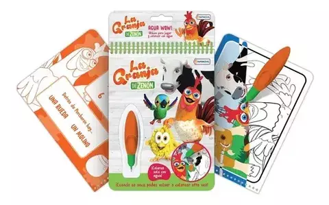 COLOREO CON LAPIZ DE AGUA WOW LA GRANJA DE ZENON