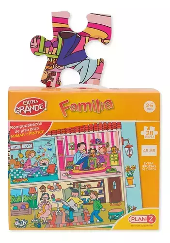 ROMPECABEZAS FAMILIA 28 PIEZAS GRANDES PUZZLE PLAN Z
