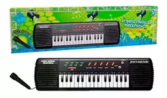 ORGANO MUSICAL CON MICROFONO TECLADO PIANO FIBRO - comprar online