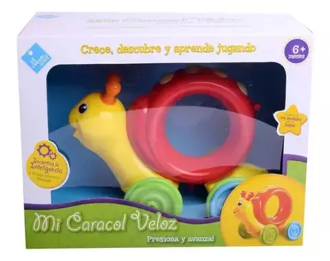 JUGUETE MI CARACOL VELOZ PARA BEBE FIBRO