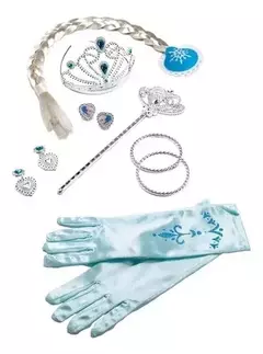 SET DE BELLEZA FROZEN TRENZA CORONA Y GUANTES DITOYS - comprar online