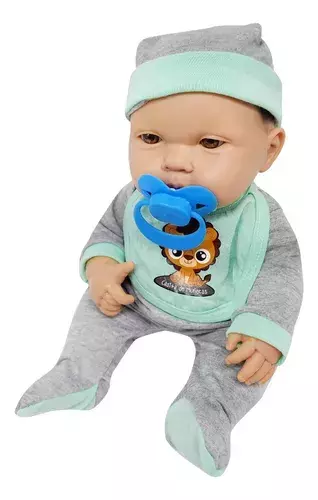 BEBE BEBOTE DANILO CON GORRO Y CHUPETE ART 121 CASITA DE MUÑECAS