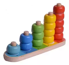 ABACO DE MADERA DIDACTICO MONTESSORI FIBRO - comprar online