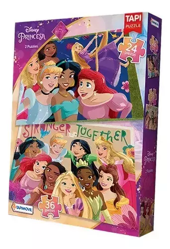 2 PUZZLES DISNEY PRINCESA DE 24 Y 36PZS TAPIMOVIL