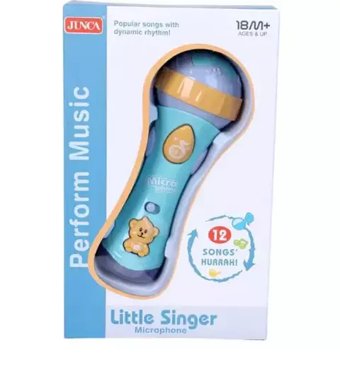 MICROFONO INFANTIL A PILA CON LUZ Y SONIDO