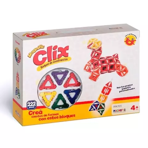 BLOQUES DE CONSTRUCCION 148 PIEZAS MAGNIFIC CLIX