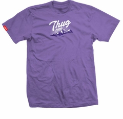 CAMISETA THUG NINE - CREAM ROXO