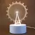 LUMINÁRIA DE ACRÍLICO COM LED USB ( RODA GIGANTE ) EM 3D KAPBOM KA-1536