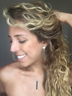 Pingente elegante de Prata com Pirita