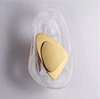 Arandela /Plafon MILENA Vidro Artesanal + Ouro fosco L20x32H Luz Led 5W 2700k 4000k 6000k - STARLUX