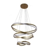 PENDENTE LED EUNI ODI 40/60/80CM 173W 3000K DOURADO FOSCO NORDECOR 2880